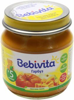 Пюре овощное детское BEBIVITA Бебивита Тыква 100 г