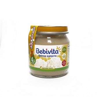 Пюре овощное детское BEBIVITA Бебивита Цветная капуста 100 г