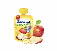 Пюре фруктовое детское BEBIVITA (Бебивита) Банан-яблоко с 4 месяцев пауч 90г