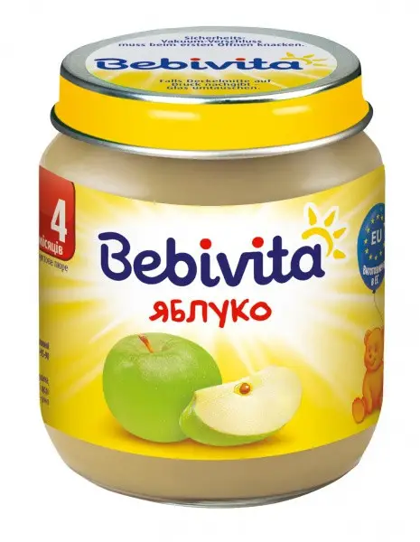 Пюре фруктовое детское BEBIVITA (Бебивита) Яблоко с 4 месяцев 125 г