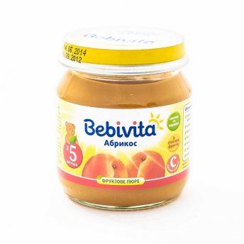 Пюре фруктовое детское BEBIVITA Бебивита Абрикоса и яблоко 100 г