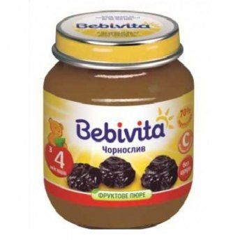 Пюре фруктове дитяче BEBIVITA Бебівіта Чорнослив 100 г