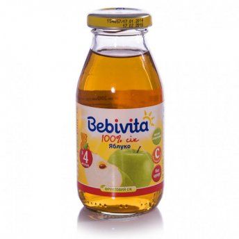 Сік фруктовий дитячий BEBIVITA Бебівіта Яблучний 200 мл