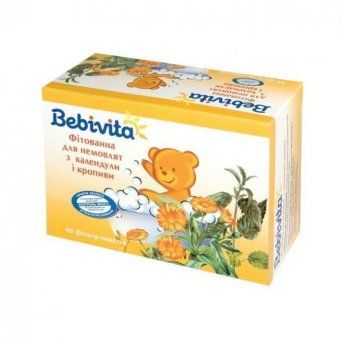 Фітованна дитяча BEBIVITA Бебівіта Календула і кропива 40 пакетів