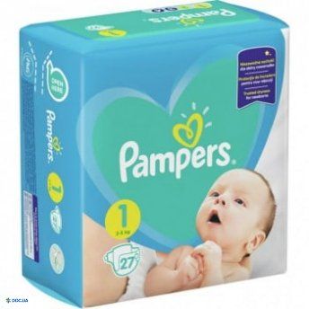 Підгузки Pampers New Baby розмір 1, 2-5 кг, 27 штук