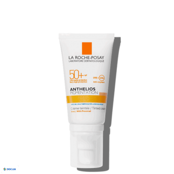 Крем сонцезахисний La Roche-Posay Anthelios Pigmentation зі світлим тонуючим ефектом для шкіри, схильної до гіперпігментації, SPF50+, 50 мл