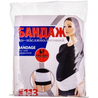 Бандаж до- та післяпологовий Торос Груп 113 чорний р.1