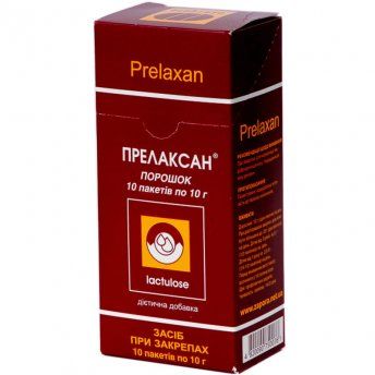 Прелаксан порошок по 10 г №10 у пак.