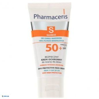 Крем для обличчя Pharmaceris S безпечний захисний для дітей з 1-го дня життя SPF 50, 50 мл