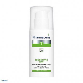 Крем Pharmaceris T Sebostatic День от акне, нормализующий, сужающий поры для лица, SPF 20, 50 мл