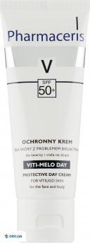 Крем для лица и тела Pharmaceris Viti-Melo Day защитный для кожи с витилиго дневной SPF 50+ , 75 мл