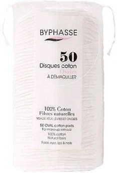 Диски ватние Byphasse (Бифас) квадратние д/снятия макияжа 50 шт
