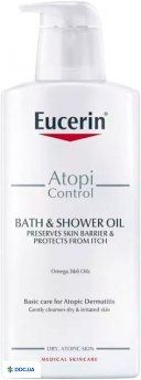 Олія для тіла Eucerin AtopiControl очищуюча для атопічної шкіри, 400 мл