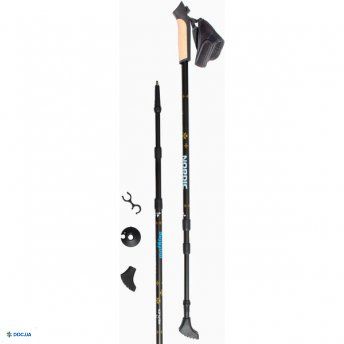 Палиці для скандинавської ходьби RE:FLEX NW 301 Чорні