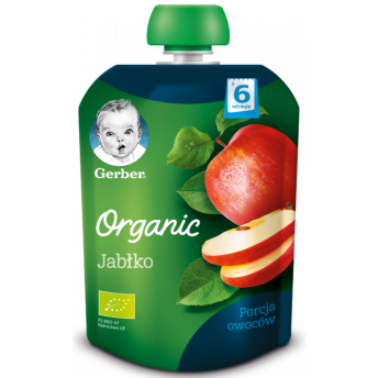 Пюре Gerber Organic органическое яблоко (с 6 месяцев) 90 г