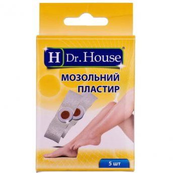 Пластырь Dr. House (Др. Хаус) мозольный, 5 штук