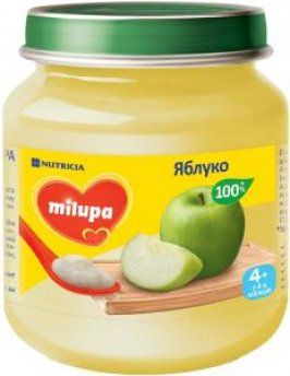 Пюре фруктовое Milupa Яблоко для детей с 4 месяцев, 125 г