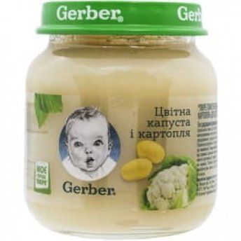 Пюре Gerber цветная капуста и картофель (с 6 месяцев) 130 г