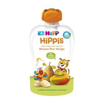 Пюре фруктовое HiPP Hippis Банан-Груша-Манго 100 г