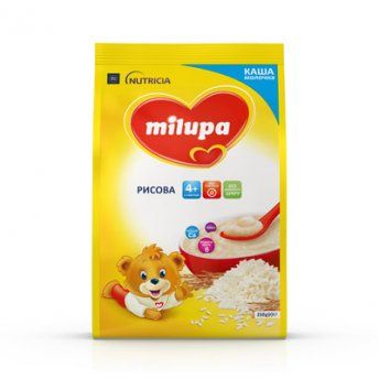 Молочна каша Milupa рисова з 4 місяців, 210 г