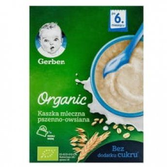Каша молочна Gerber Organic Пшенично-вівсяна, 240 г