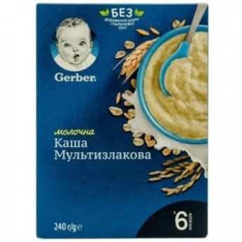 Каша молочная Gerber Мультизлаковая, 240 г