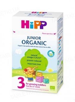 HIPP органич.детское сухое молоко Organic 3 Junior 500г