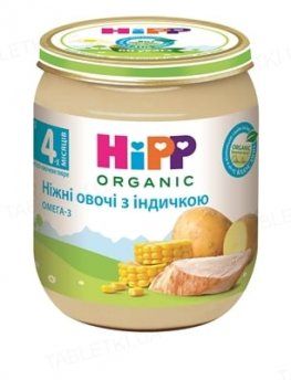 HIPP Пюре Тыква и картофель с индейкой 190г