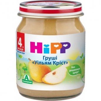 HIPP Пюре фруктовое Груши Уильям Крист 125г