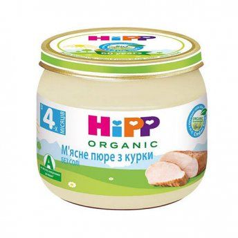 Хипп пюре мясное з курки 80 г HIPP Kft  (Венгрия)
