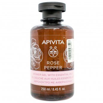 Гель для душу Apivita Rose Pepper з ефірними оліями, 250 мл