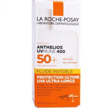 Флюїд сонцезахисний La Roche-Posay Anthelios UVA 400 для чутливої шкіри обличчя SPF 50+ 50 мл