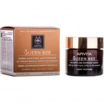 Крем легкої текстури Apivita Queen Bee для комплексного захисту від старіння, 50 мл