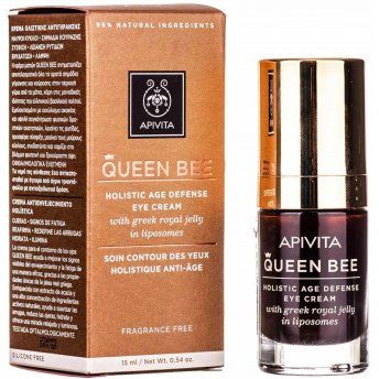 Крем для кожи вокруг глаз Apivita Queen bee комплексной защиты от старения, 15 мл