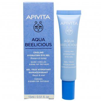 Гель для кожи вокруг глаз Apivita Aqua Beelicious увлажнение и охлаждение, 15 мл