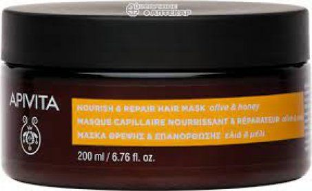 Маска Apivita Питание и восстановление для волос с оливой и медом 200 мл