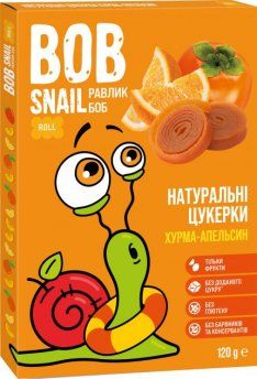 Улитка Боб конфеты хурма-апельсин 120г Эко Снек ООО (Украина, Агрономическое)