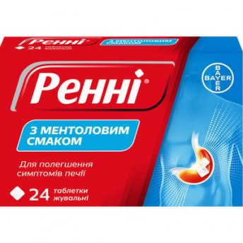 Ренні таблетки жув. ментол №24