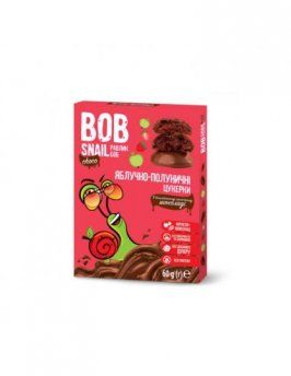 Цукерки дитячі натуральні Bob Snail (Боб Снеіл) Равлик Боб яблучно-полуничні в бельгійському молочному шоколаді 60г