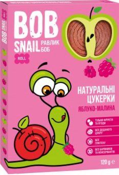 Цукерки дитячі натуральні Bob Snail (Боб Снеіл) Равлик Боб яблучно-малинові 120 г