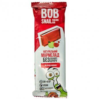 Мармелад фруктовий Bob Snail (Боб Снеіл) Равлик Боб яблуко-вишня 38 гМармелад фруктовий Bob Snail (Боб Снеіл) Равлик Боб яблуко-вишня 38 г