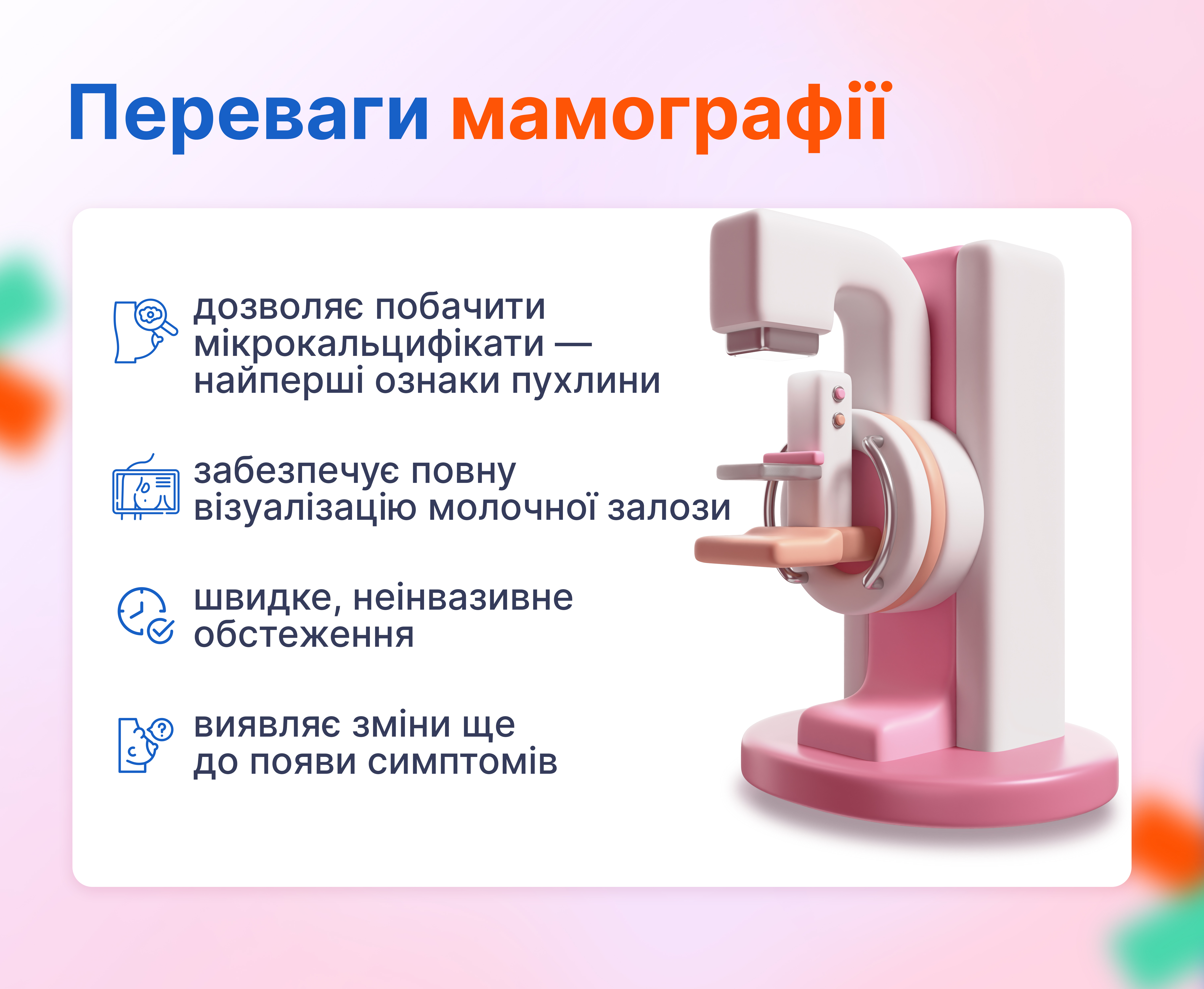 Що таке мамографія молочних залоз?